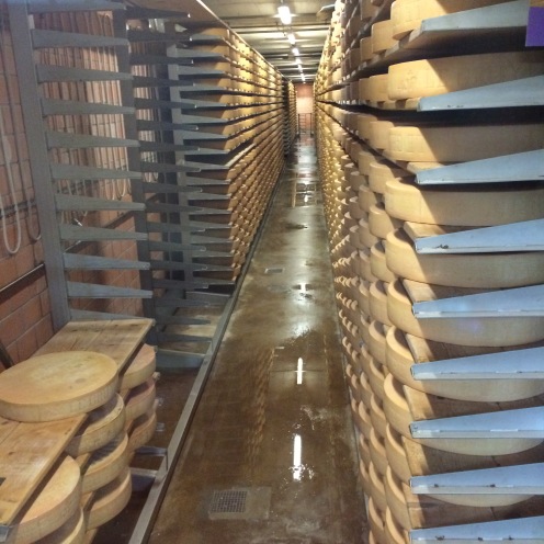 Cheese caves for aging Gruyere
